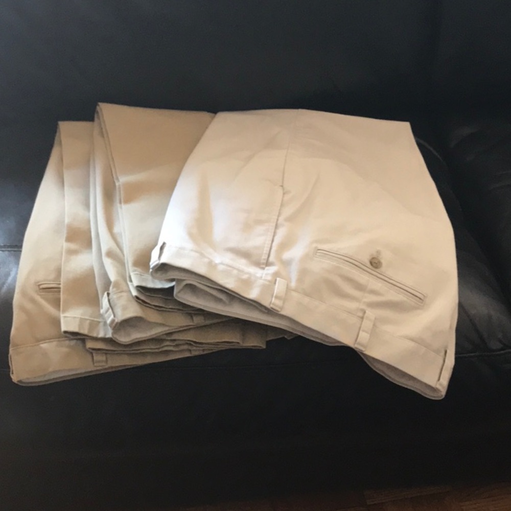 Three pairs of LL Bean Khakis for $25.00